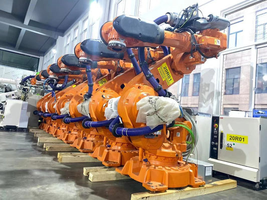 IRB6640 utilizó el robot de ABB para la manipulación de materiales cargando y descargando
