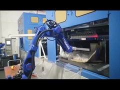 Cargamento usado al revés de los robots de YASKAWA que descarga seis robots industriales Yaskawa MH12 de AXIS