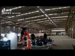 Cargamento de la máquina que descarga los robots usados IRB6640-235/2.55 de ABB